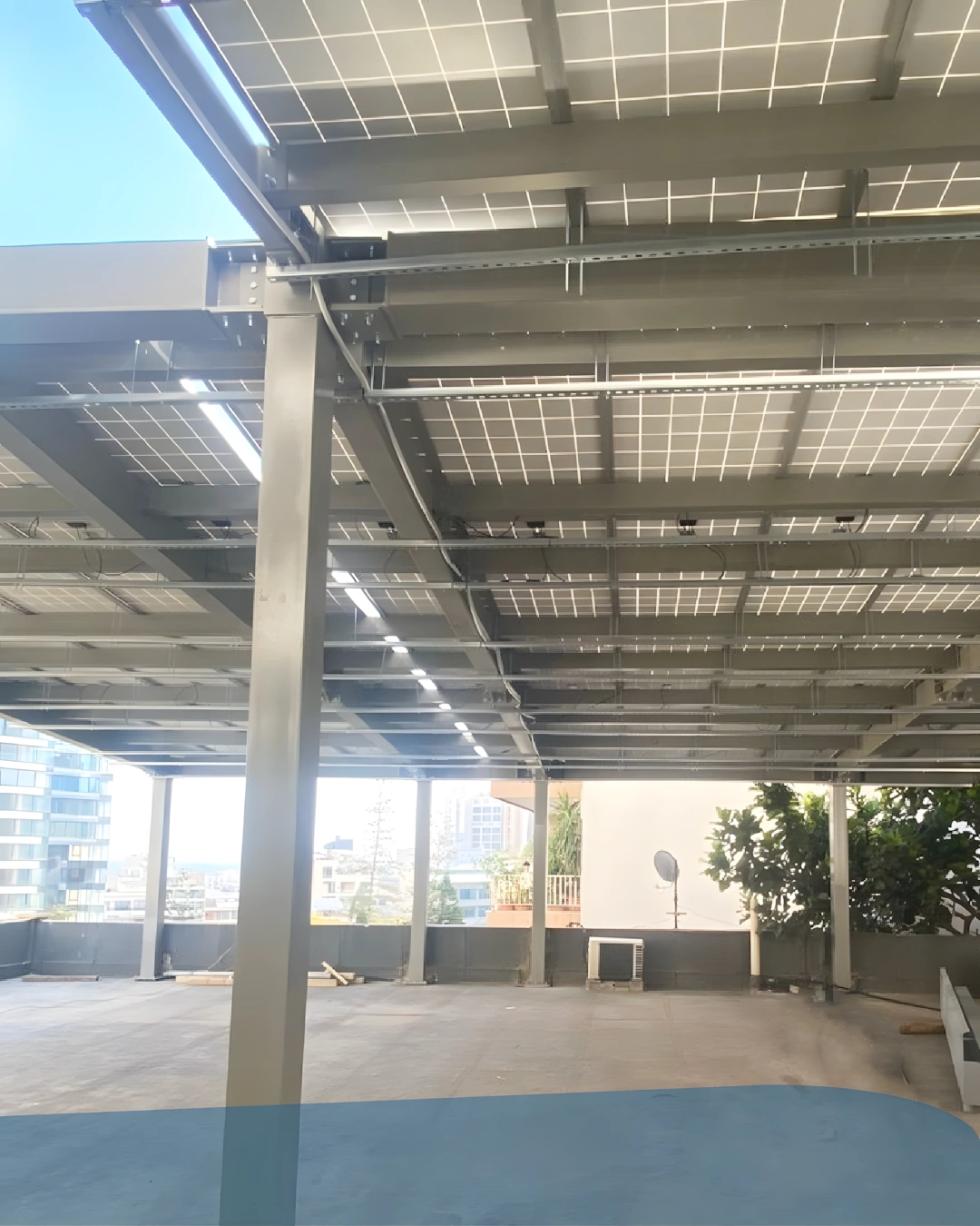 Structural Steel Roof for PV Solar Panels